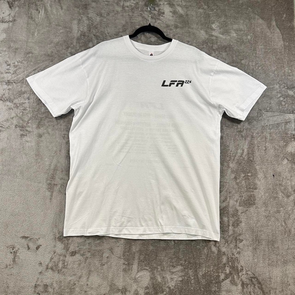 LFA 224 Fight Night Graphic Tee White XL | MMA UFC Combat Sports Event‎ Shirt